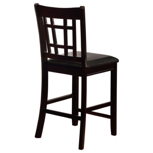 Lavon Wood Counter Chair Black and Espresso (Set of 2) - Image 9