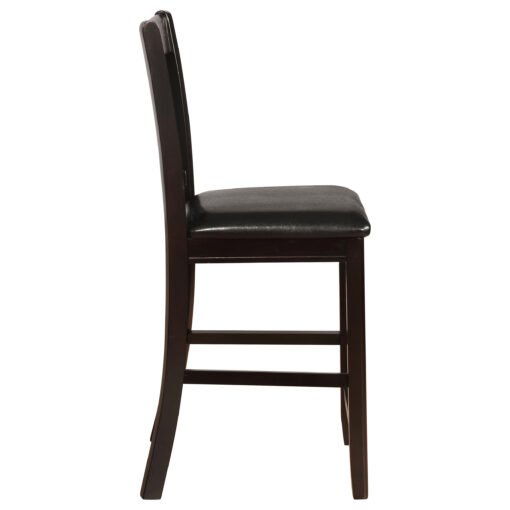 Lavon Wood Counter Chair Black and Espresso (Set of 2) - Image 10