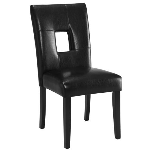 Shannon Upholstered Dining Side Chair Black (Set of 2) - Image 3
