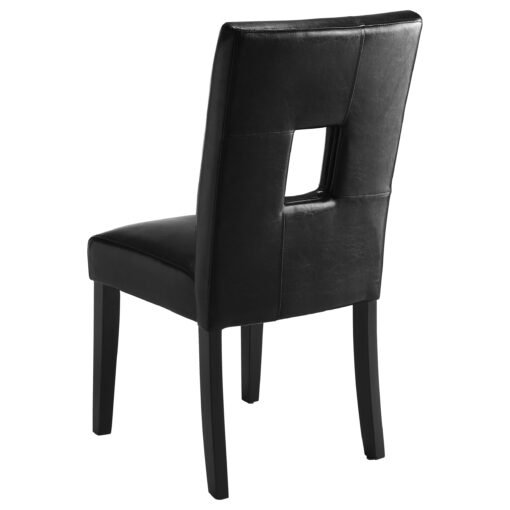 Shannon Upholstered Dining Side Chair Black (Set of 2) - Image 4