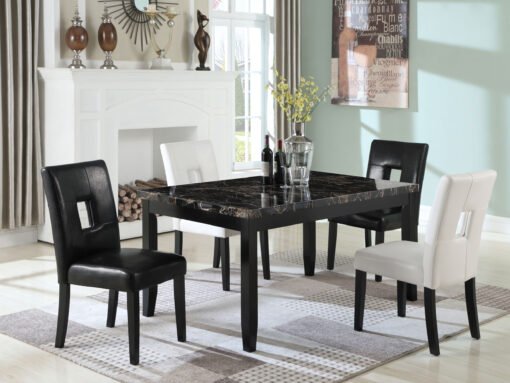 Shannon Upholstered Dining Side Chair Black (Set of 2) - Image 7