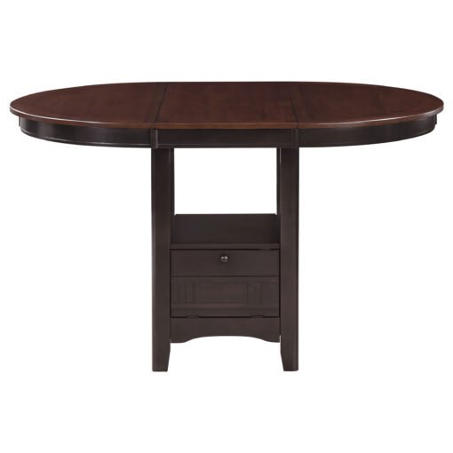Lavon 5-piece Oval Counter Height Dining Set Light Chestnut - Image 4