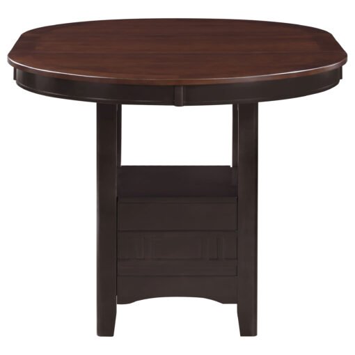 Lavon Oval 60-inch Extension Counter Dining Table Chestnut - Image 4