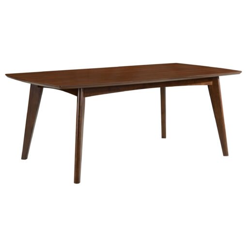 Malone 5-piece Rectangular Dining Table Set Dark Walnut - Image 3
