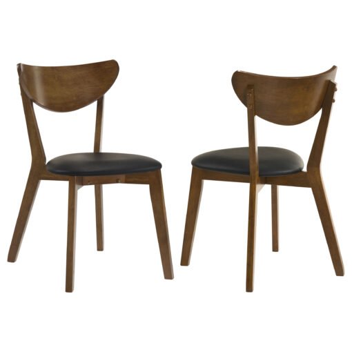 Jedda Wood Dining Side Chair Dark Walnut (Set of 2) - Image 2