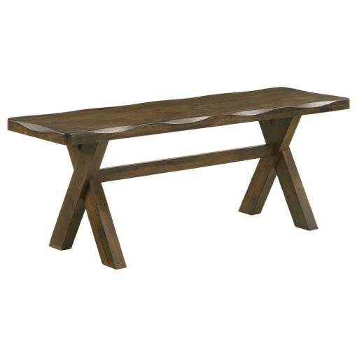 Alston 47-inch Solid Wood Dining Bench Knotty Nutmeg - Image 3