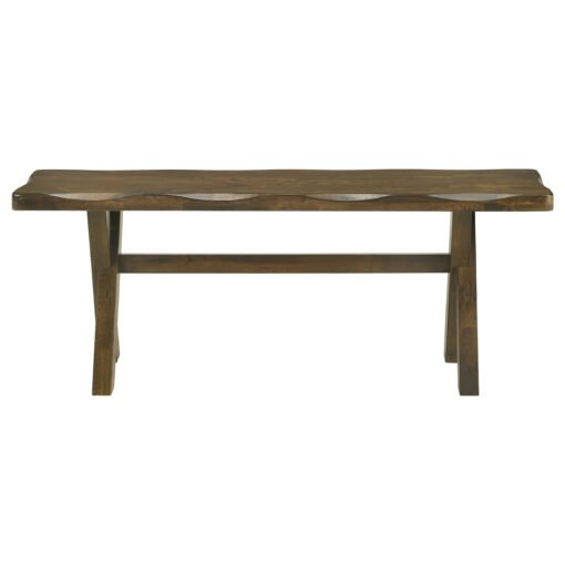Alston 47-inch Solid Wood Dining Bench Knotty Nutmeg - Image 4