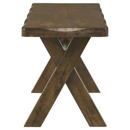 Alston 47-inch Solid Wood Dining Bench Knotty Nutmeg - Image 5
