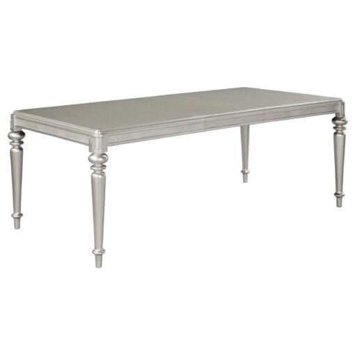 Bling Game 5-piece Rectangular Dining Set Metallic Platinum - Image 3