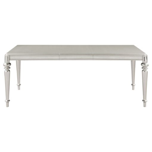 Bling Game 5-piece Rectangular Dining Set Metallic Platinum - Image 4