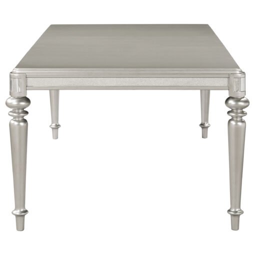 Bling Game 5-piece Rectangular Dining Set Metallic Platinum - Image 5