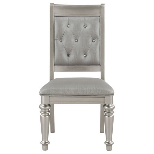 Bling Game 5-piece Rectangular Dining Set Metallic Platinum - Image 9