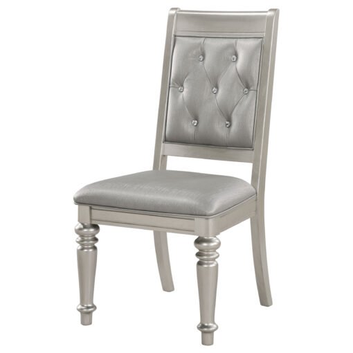 Bling Game Dining Side Chair Metallic Platinum (Set of 2) - Image 5