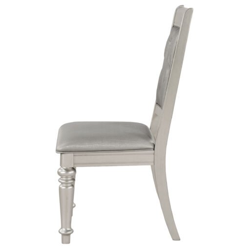 Bling Game Dining Side Chair Metallic Platinum (Set of 2) - Image 6