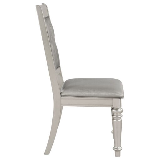 Bling Game Dining Side Chair Metallic Platinum (Set of 2) - Image 10