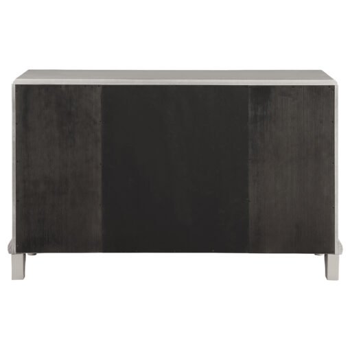 Bling Game Dining Sideboard Buffet Cabinet Metallic Platinum - Image 7
