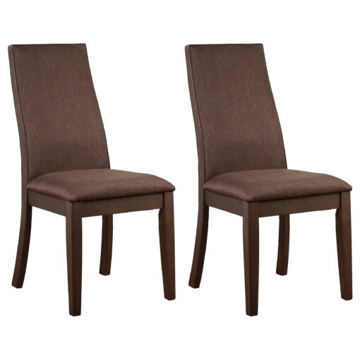 Spring Creek Upholstered Dining Chair Chocolate (Set of 2) - Image 2