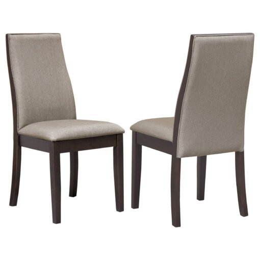 Spring Creek Upholstered Dining Chair Taupe (Set of 2) - Image 2