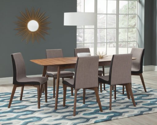 Redbridge Upholstered Dining Side Chair Walnut (Set of 2) - Image 6