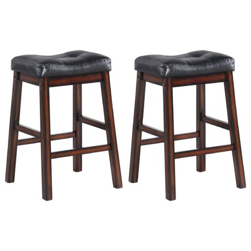 Donald Upholstered Counter Stool Cappuccino (Set of 2) - Image 2