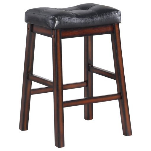 Donald Upholstered Counter Stool Cappuccino (Set of 2) - Image 3