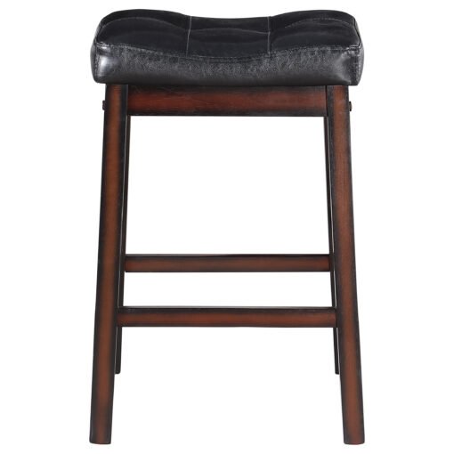 Donald Upholstered Counter Stool Cappuccino (Set of 2) - Image 4
