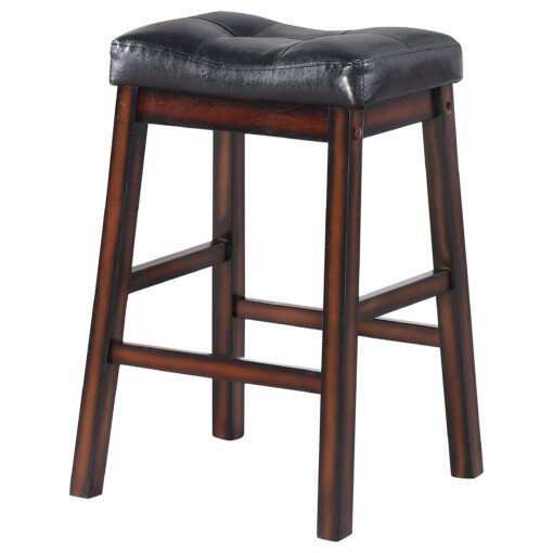 Donald Upholstered Counter Stool Cappuccino (Set of 2) - Image 5