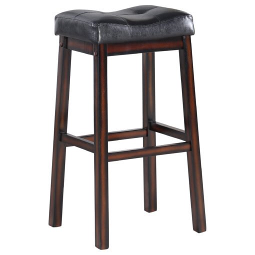 Donald Upholstered Bar Stool Cappuccino (Set of 2) - Image 3