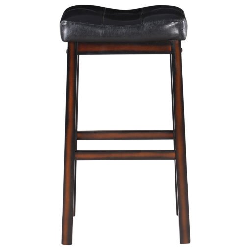 Donald Upholstered Bar Stool Cappuccino (Set of 2) - Image 4