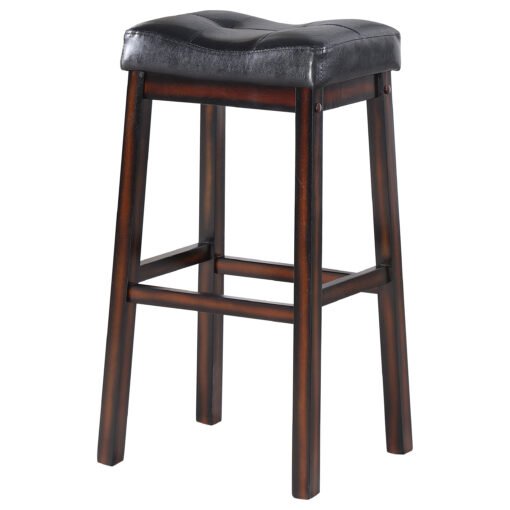 Donald Upholstered Bar Stool Cappuccino (Set of 2) - Image 5