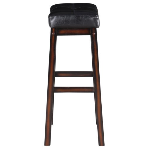 Donald Upholstered Bar Stool Cappuccino (Set of 2) - Image 6