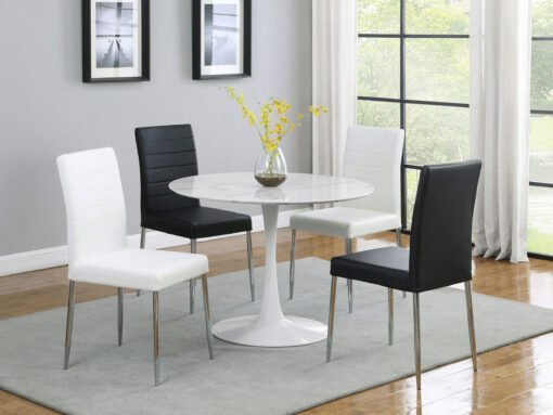 Maston Upholstered Dining Side Chair White (Set of 4) - Image 7