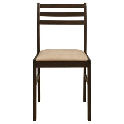 Bucknell 3-piece Round Drop Leaf Dining Table Set Cappuccino - Image 8