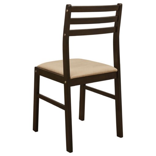 Bucknell 3-piece Round Drop Leaf Dining Table Set Cappuccino - Image 9