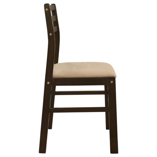 Bucknell 3-piece Round Drop Leaf Dining Table Set Cappuccino - Image 11