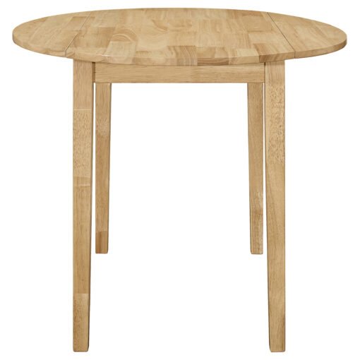Bucknell 3-piece Round Drop Leaf Dining Table Set Natural - Image 6