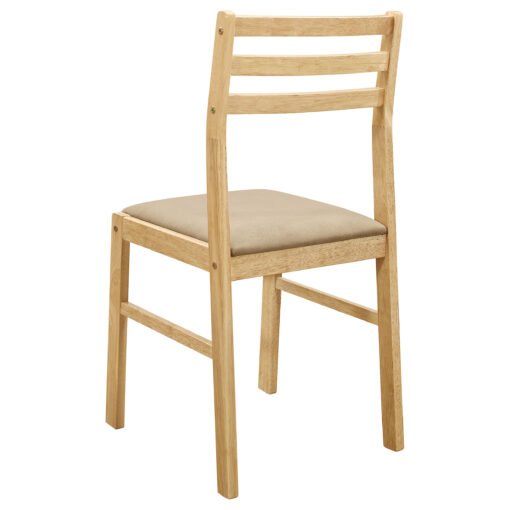 Bucknell 3-piece Round Drop Leaf Dining Table Set Natural - Image 10