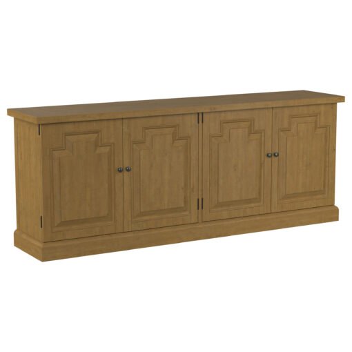 Florence 4-door Dining Sideboard Buffet Cabinet Rustic Honey - Image 2