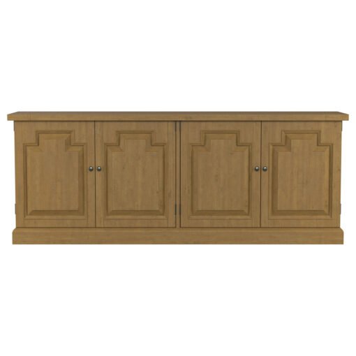Florence 4-door Dining Sideboard Buffet Cabinet Rustic Honey - Image 4