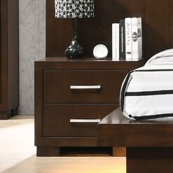 Jessica 2-drawer Nightstand Cappuccino