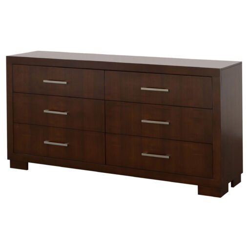 Jessica 6-drawer Dresser Cappuccino - Image 4