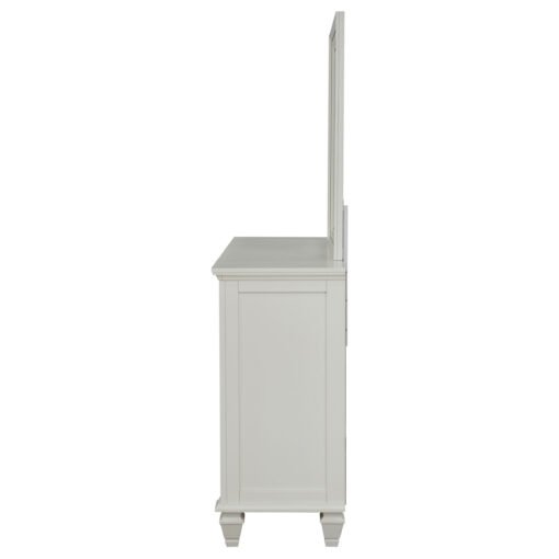 Sandy Beach 11-drawer Dresser with Mirror Cream White - Image 4