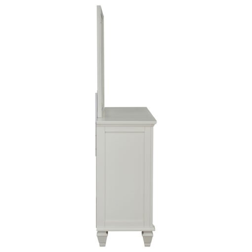 Sandy Beach 11-drawer Dresser with Mirror Cream White - Image 8