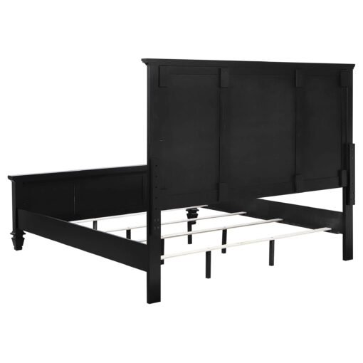 Sandy Beach 63-inch Eastern King Wood Panel Bed Black - Image 5