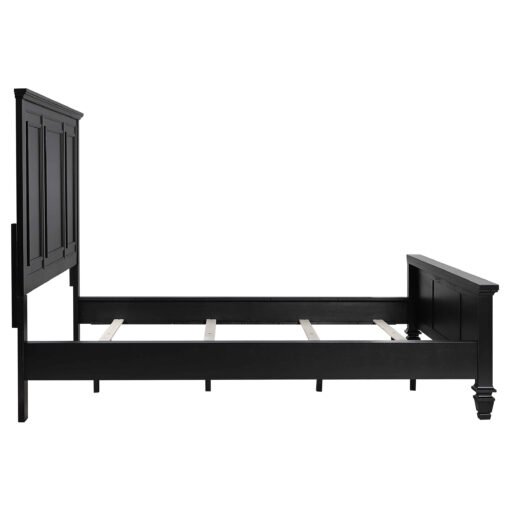 Sandy Beach 63-inch California King Wood Panel Bed Black - Image 6