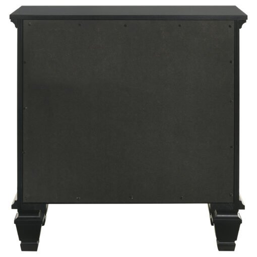 Sandy Beach 3-drawer Nightstand Black - Image 8