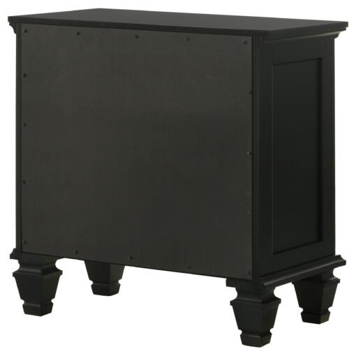 Sandy Beach 3-drawer Nightstand Black - Image 9