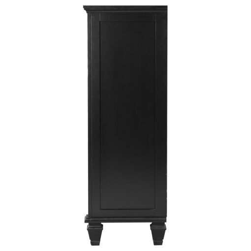Sandy Beach 5-drawer Bedroom Chest Black - Image 4