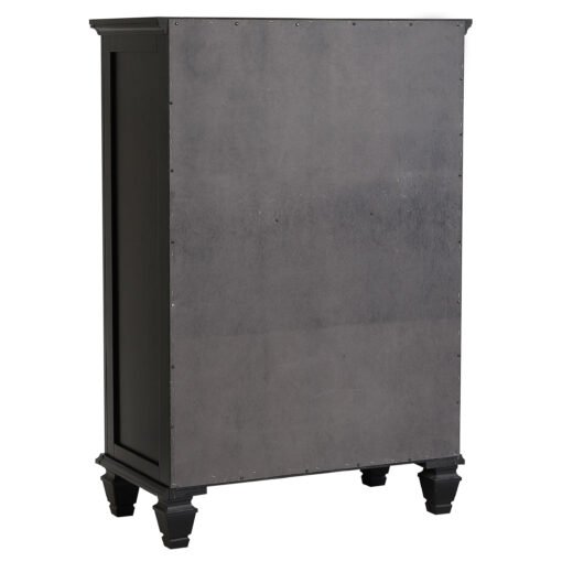 Sandy Beach 5-drawer Bedroom Chest Black - Image 5