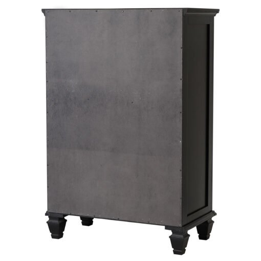 Sandy Beach 5-drawer Bedroom Chest Black - Image 7